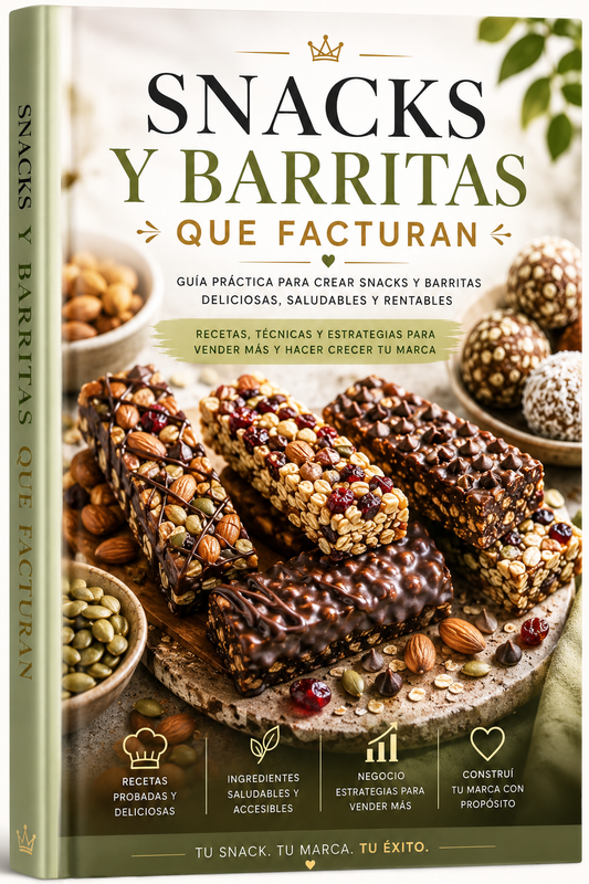 Guía DE SNACKS Y BARRITAS QUE FACTURAN + 5 BONOS DE REGALOS  🎁🎁🎁